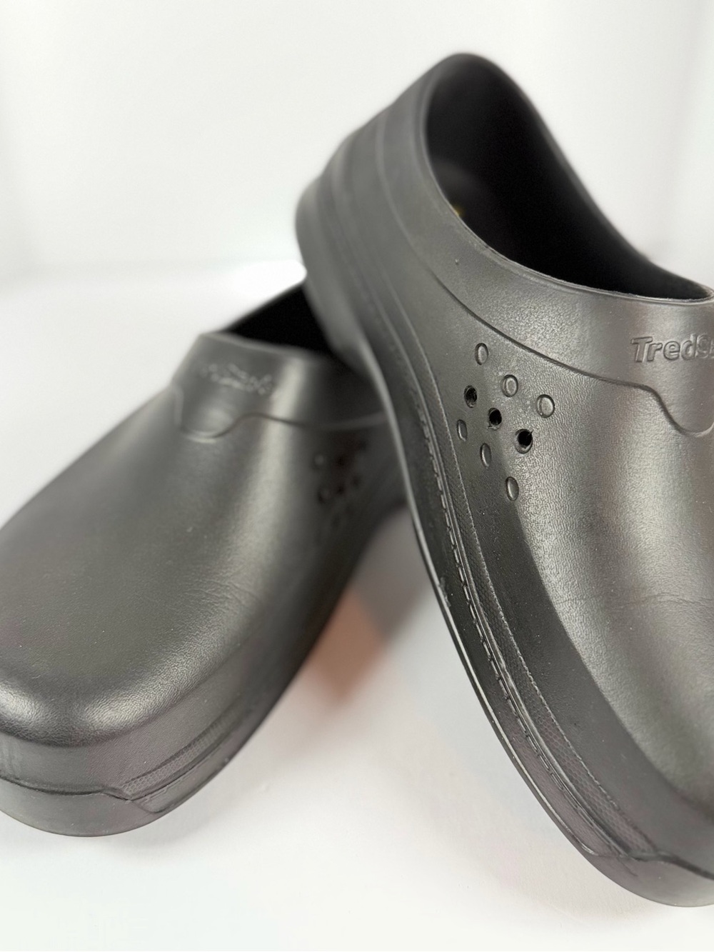 TredSafe Dreamcell Slip Resistant Clogs Black Men 8 Women 10 Work Shoes